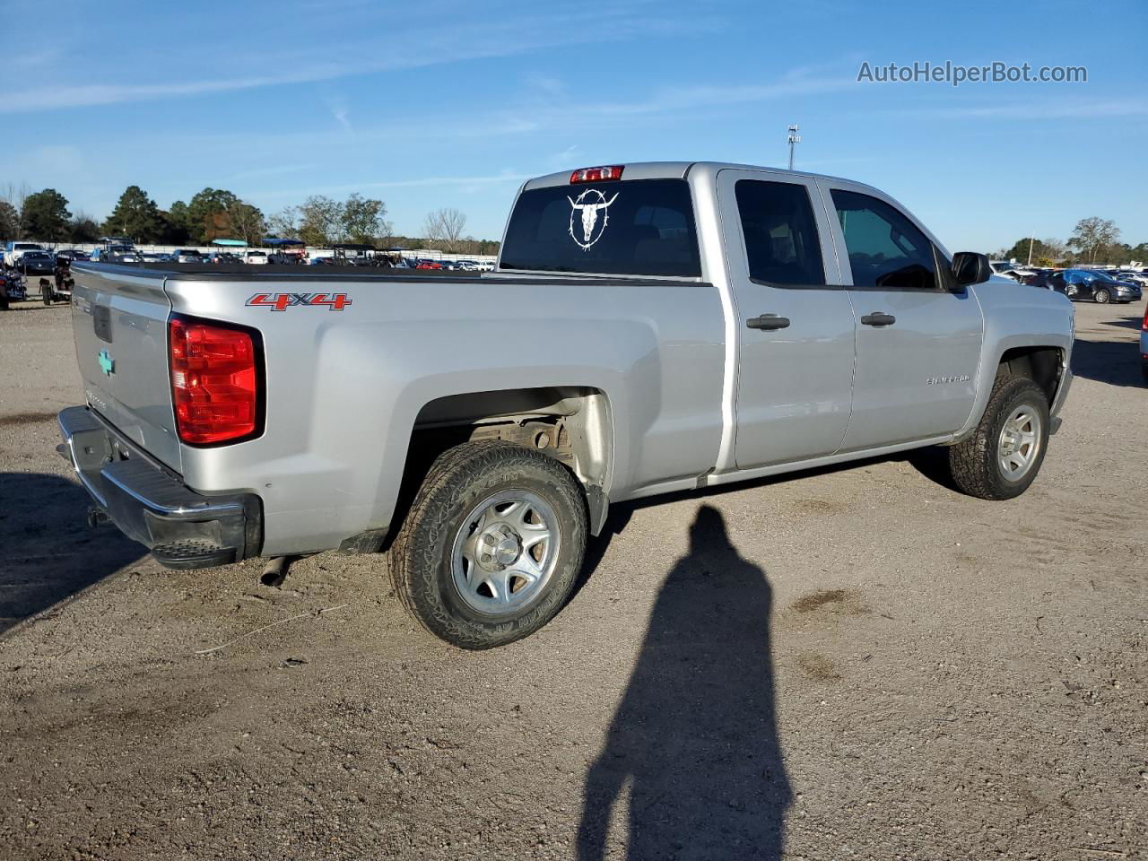 2016 Chevrolet Silverado K1500 Silver vin: 1GCVKNEC0GZ372458