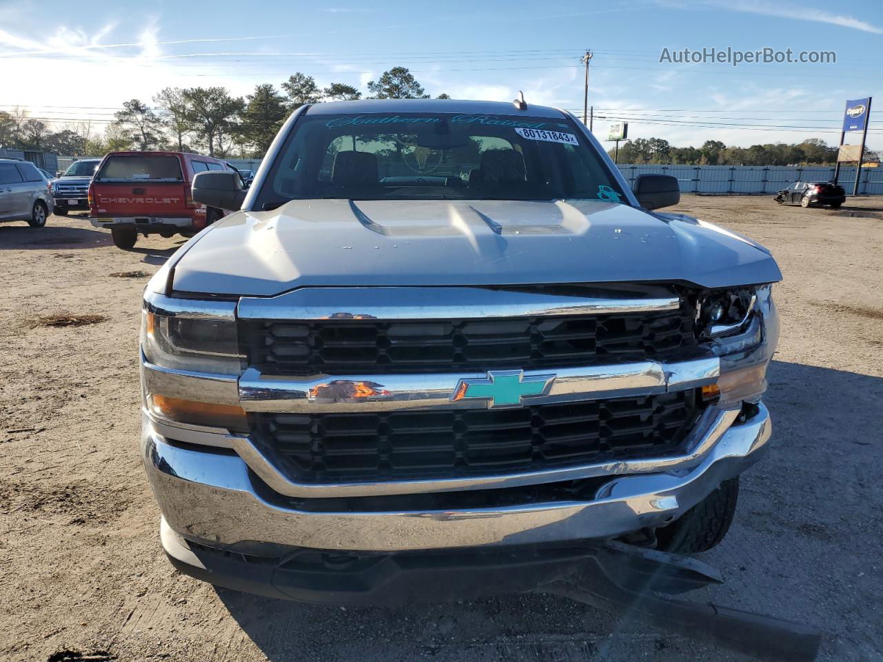 2016 Chevrolet Silverado K1500 Silver vin: 1GCVKNEC0GZ372458