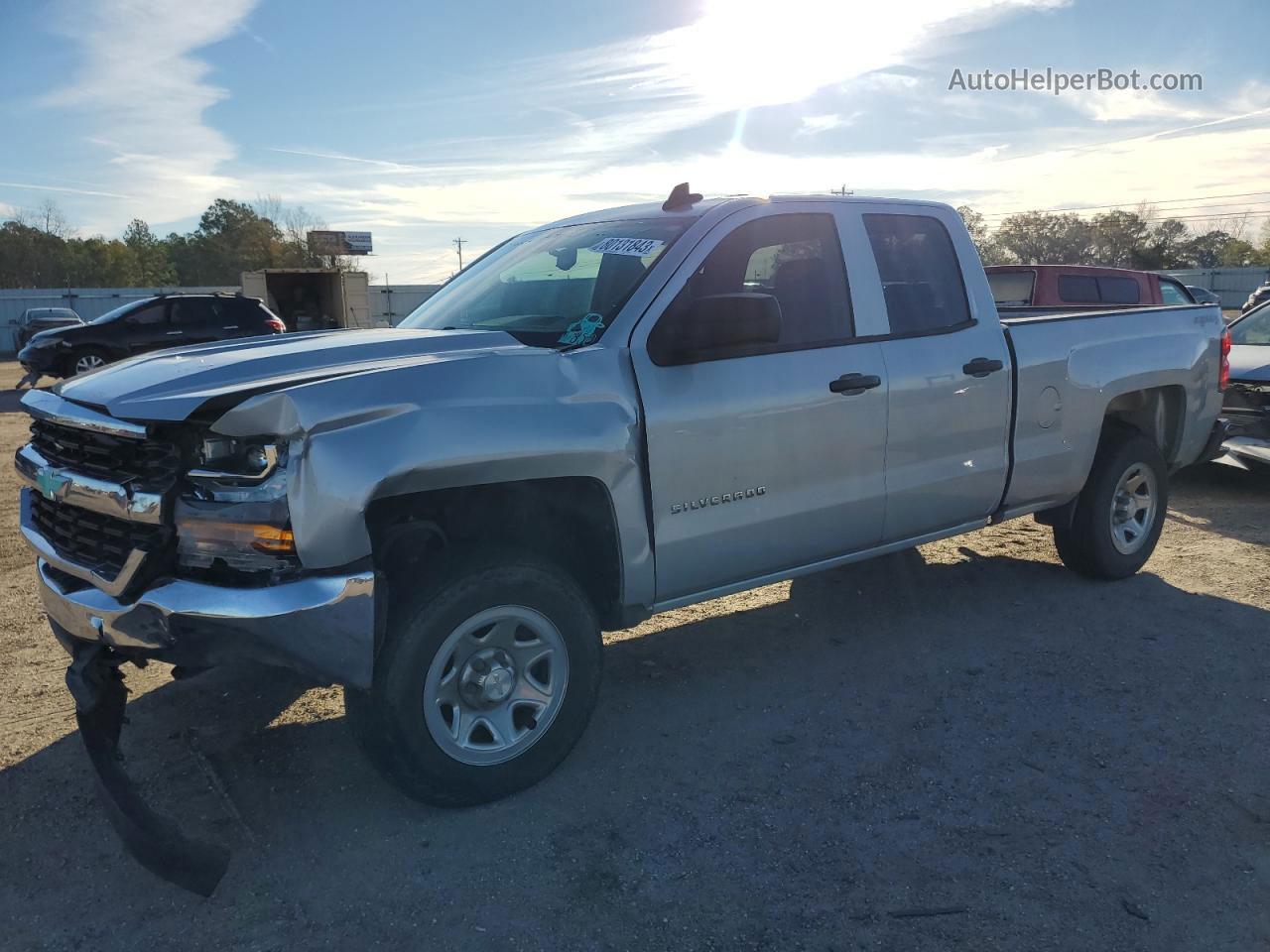 2016 Chevrolet Silverado K1500 Серебряный vin: 1GCVKNEC0GZ372458