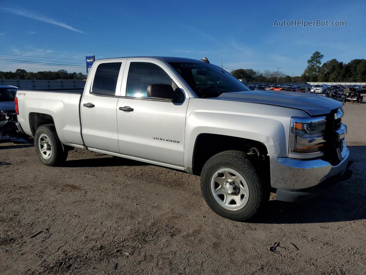 2016 Chevrolet Silverado K1500 Silver vin: 1GCVKNEC0GZ372458