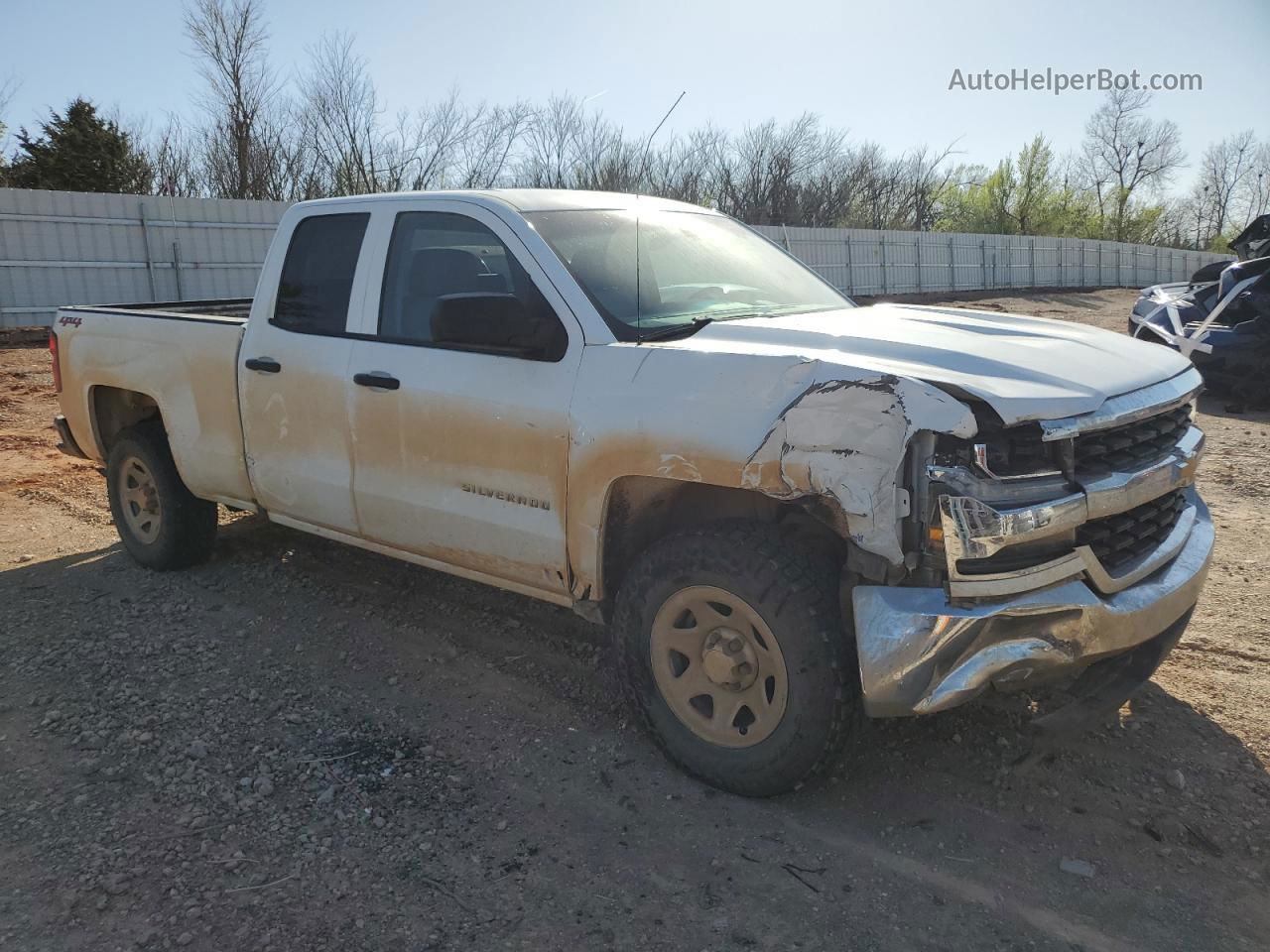 2018 Chevrolet Silverado K1500 White vin: 1GCVKNEC0JZ126131