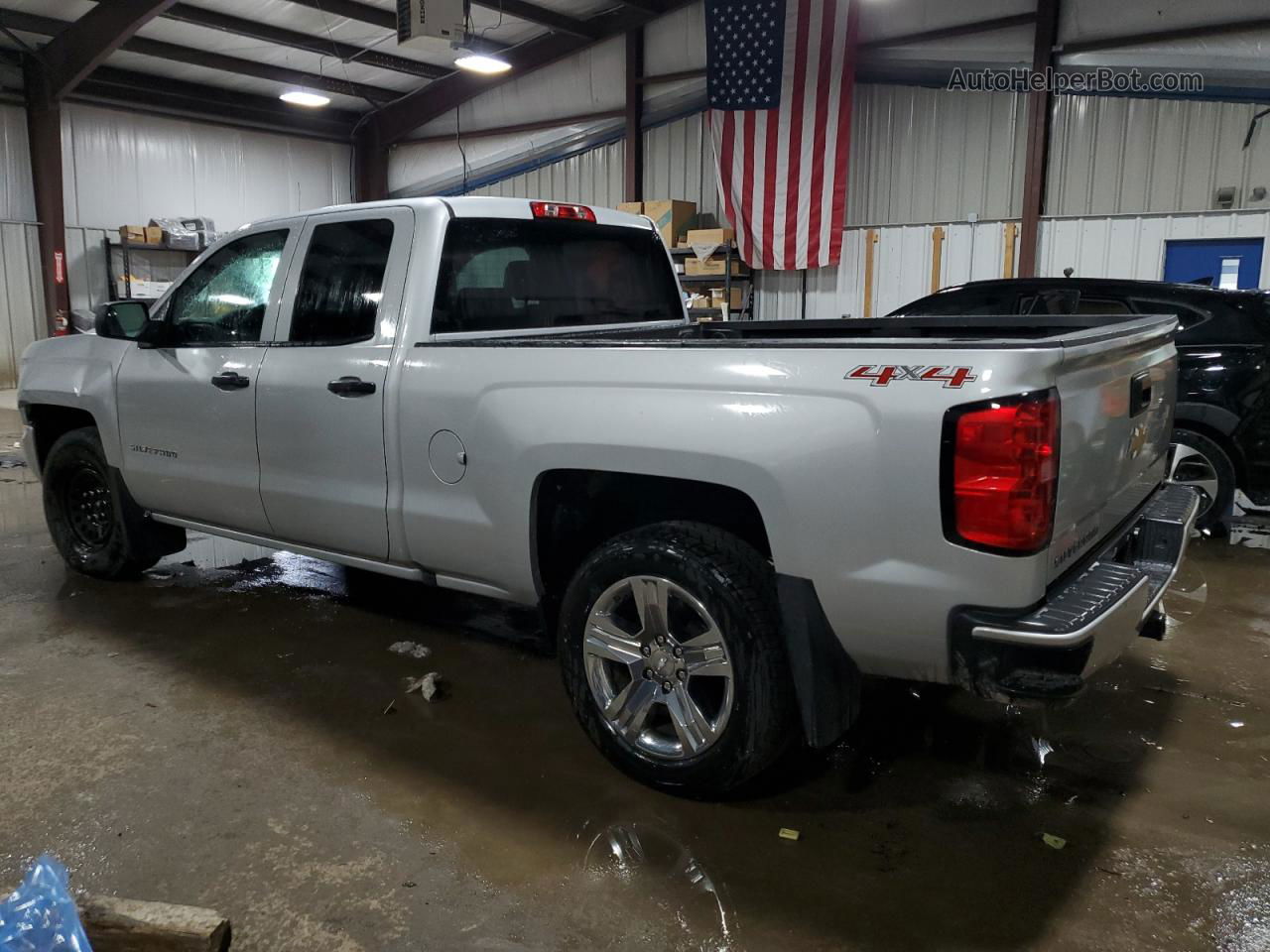 2016 Chevrolet Silverado K1500 Custom Silver vin: 1GCVKPEC1GZ344941