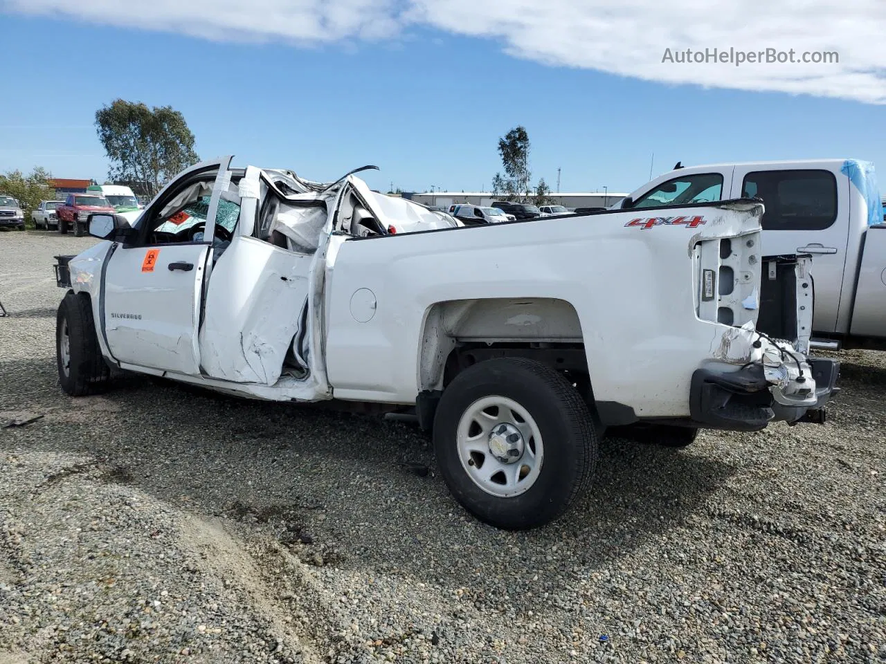 2015 Chevrolet Silverado K1500 Белый vin: 1GCVKPEC4FZ350148