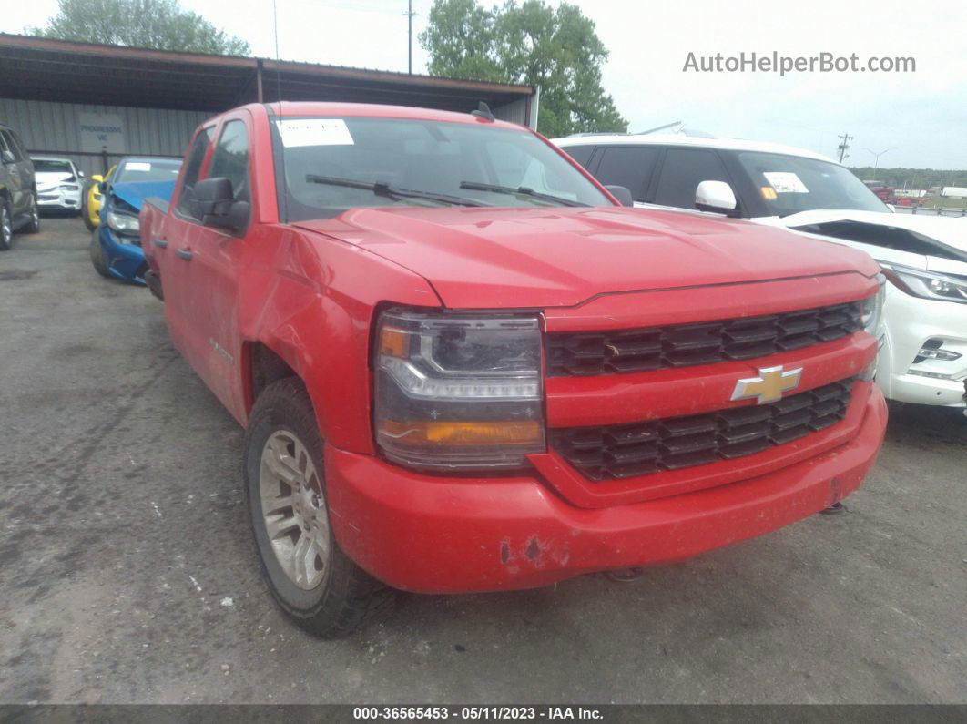 2018 Chevrolet Silverado 1500 Silverado Custom Red vin: 1GCVKPEC5JZ236281