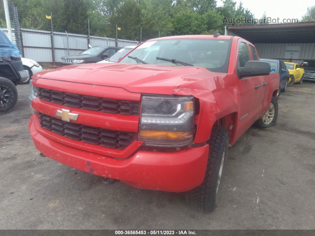 2018 Chevrolet Silverado 1500 Silverado Custom Red vin: 1GCVKPEC5JZ236281