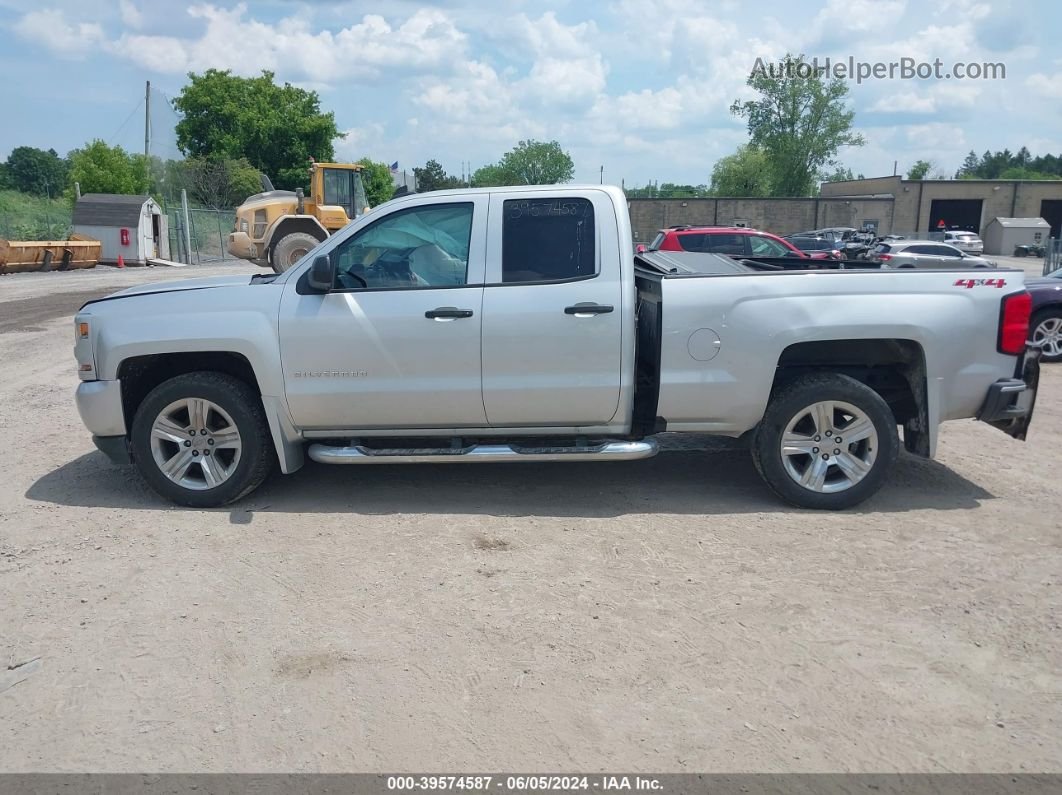 2018 Chevrolet Silverado 1500 Custom Silver vin: 1GCVKPEC7JZ372606