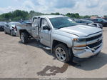 2018 Chevrolet Silverado 1500 Custom Silver vin: 1GCVKPEC7JZ372606