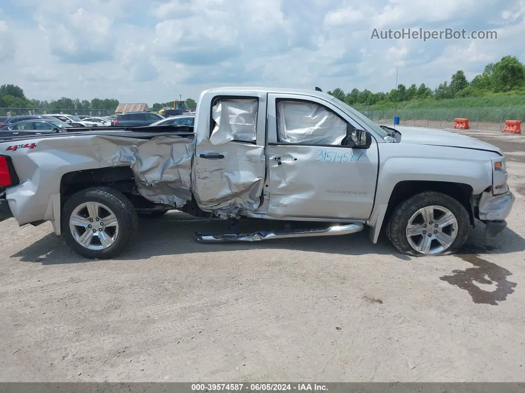 2018 Chevrolet Silverado 1500 Custom Silver vin: 1GCVKPEC7JZ372606