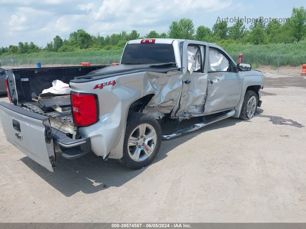 2018 Chevrolet Silverado 1500 Custom Серебряный vin: 1GCVKPEC7JZ372606