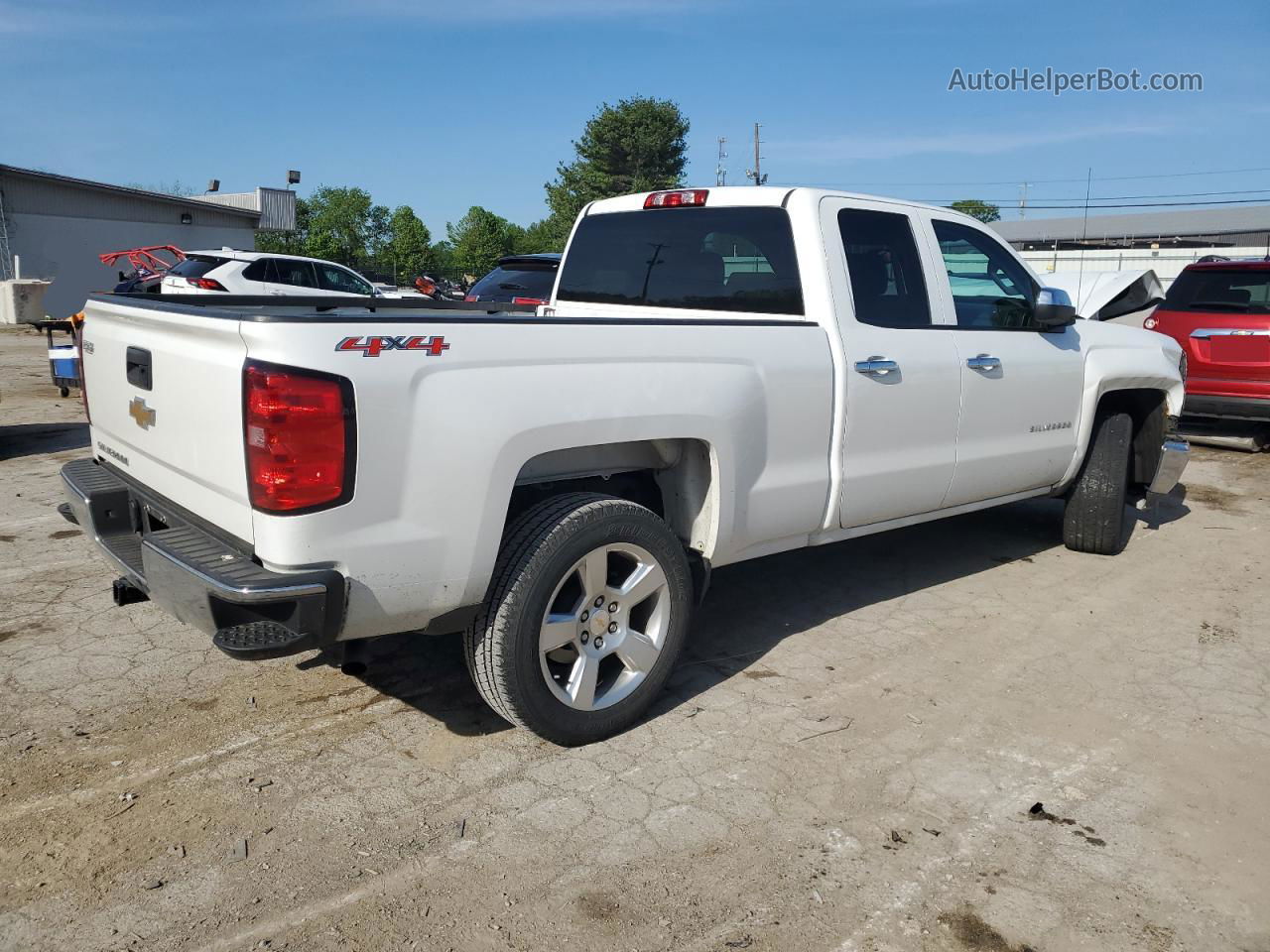 2015 Chevrolet Silverado K1500 White vin: 1GCVKPEC9FZ412594