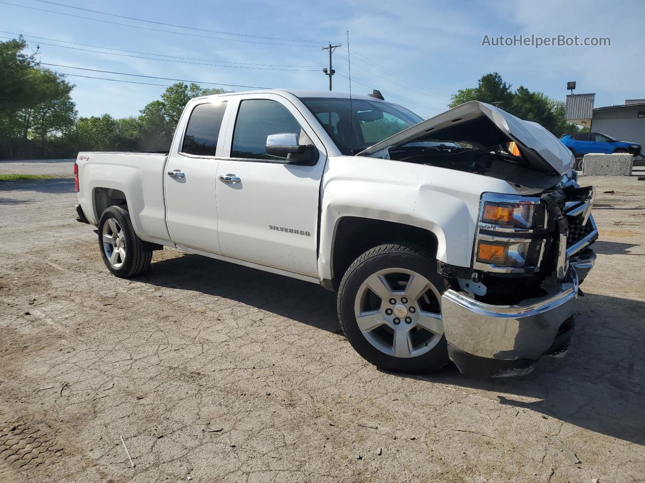 2015 Chevrolet Silverado K1500 White vin: 1GCVKPEC9FZ412594