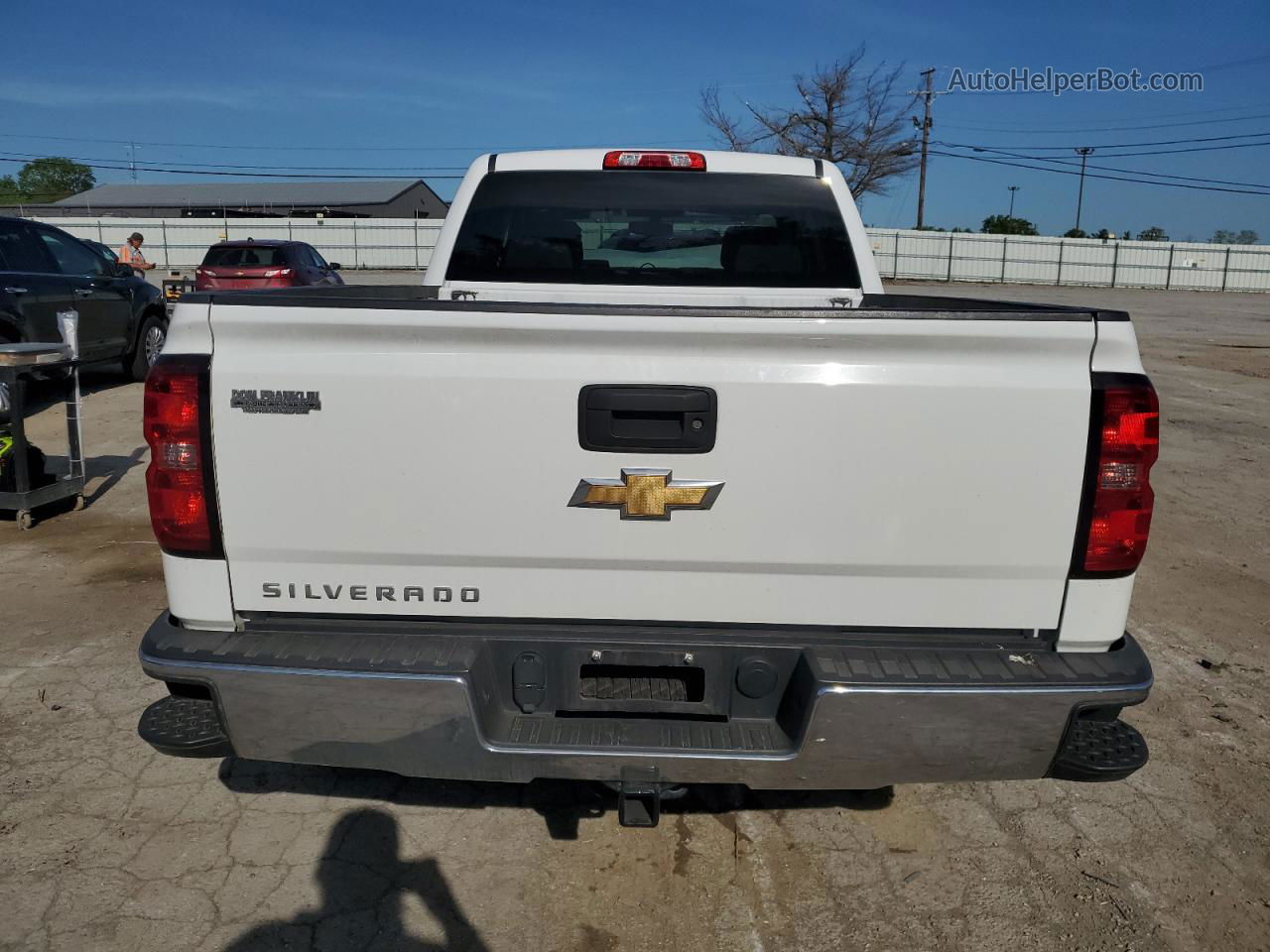 2015 Chevrolet Silverado K1500 White vin: 1GCVKPEC9FZ412594