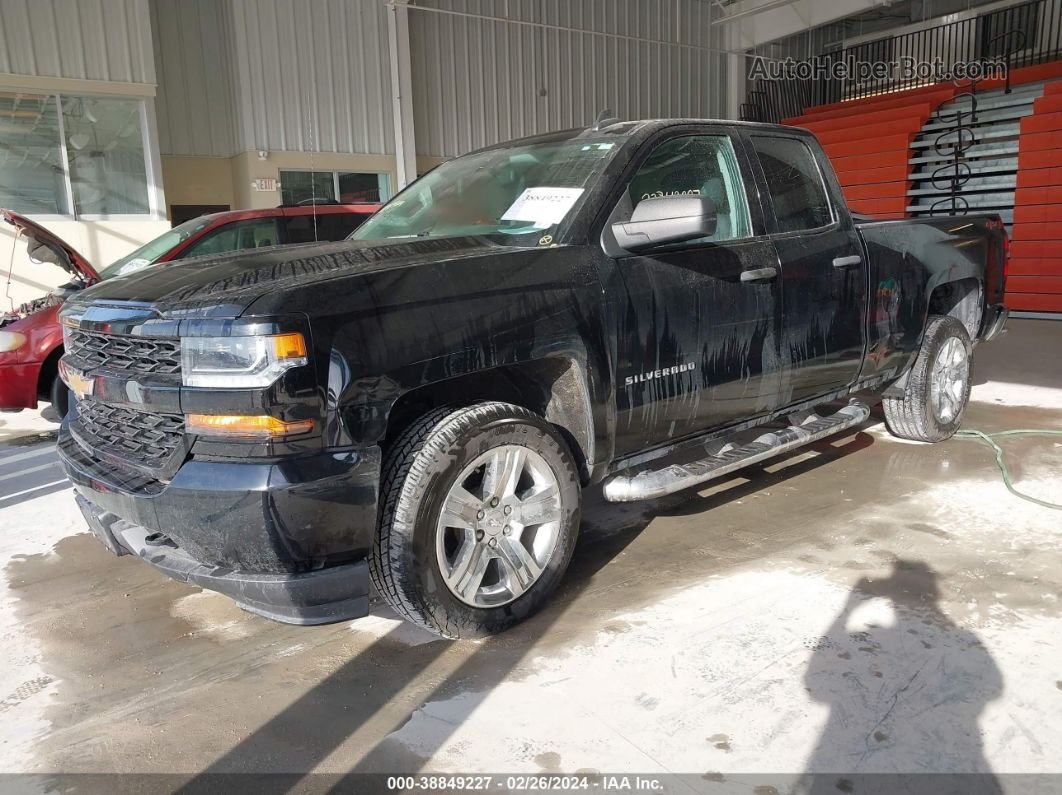 2018 Chevrolet Silverado 1500 Custom Black vin: 1GCVKPEC9JZ193015