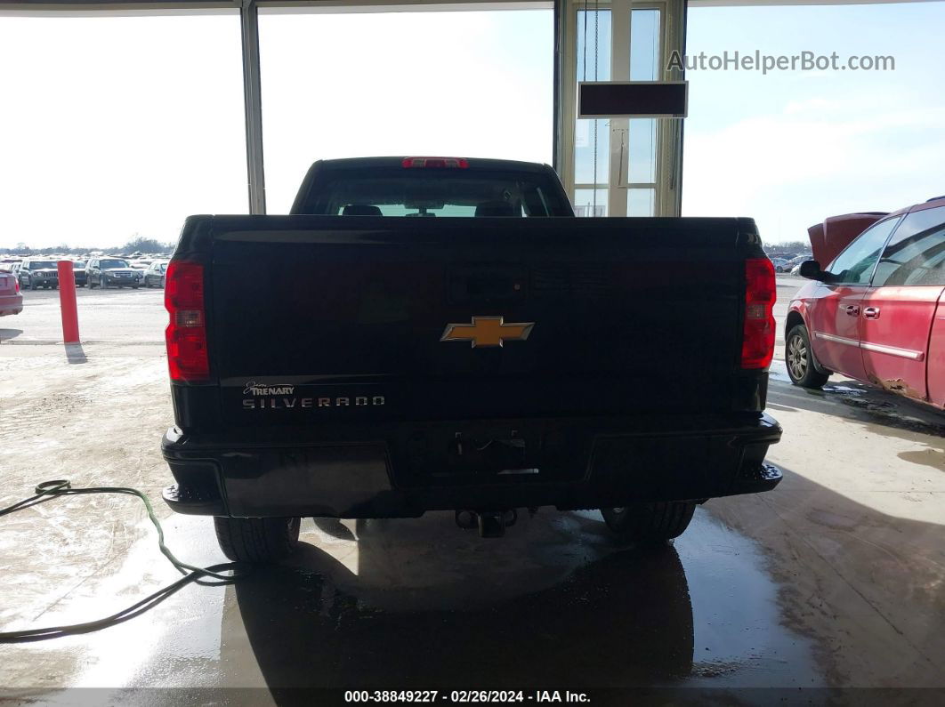 2018 Chevrolet Silverado 1500 Custom Black vin: 1GCVKPEC9JZ193015