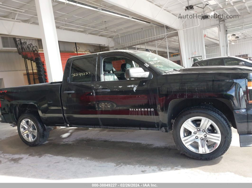 2018 Chevrolet Silverado 1500 Custom Black vin: 1GCVKPEC9JZ193015