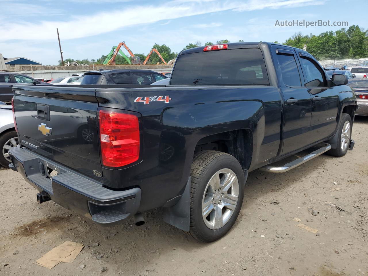 2016 Chevrolet Silverado K1500 Custom Black vin: 1GCVKPECXGZ409527