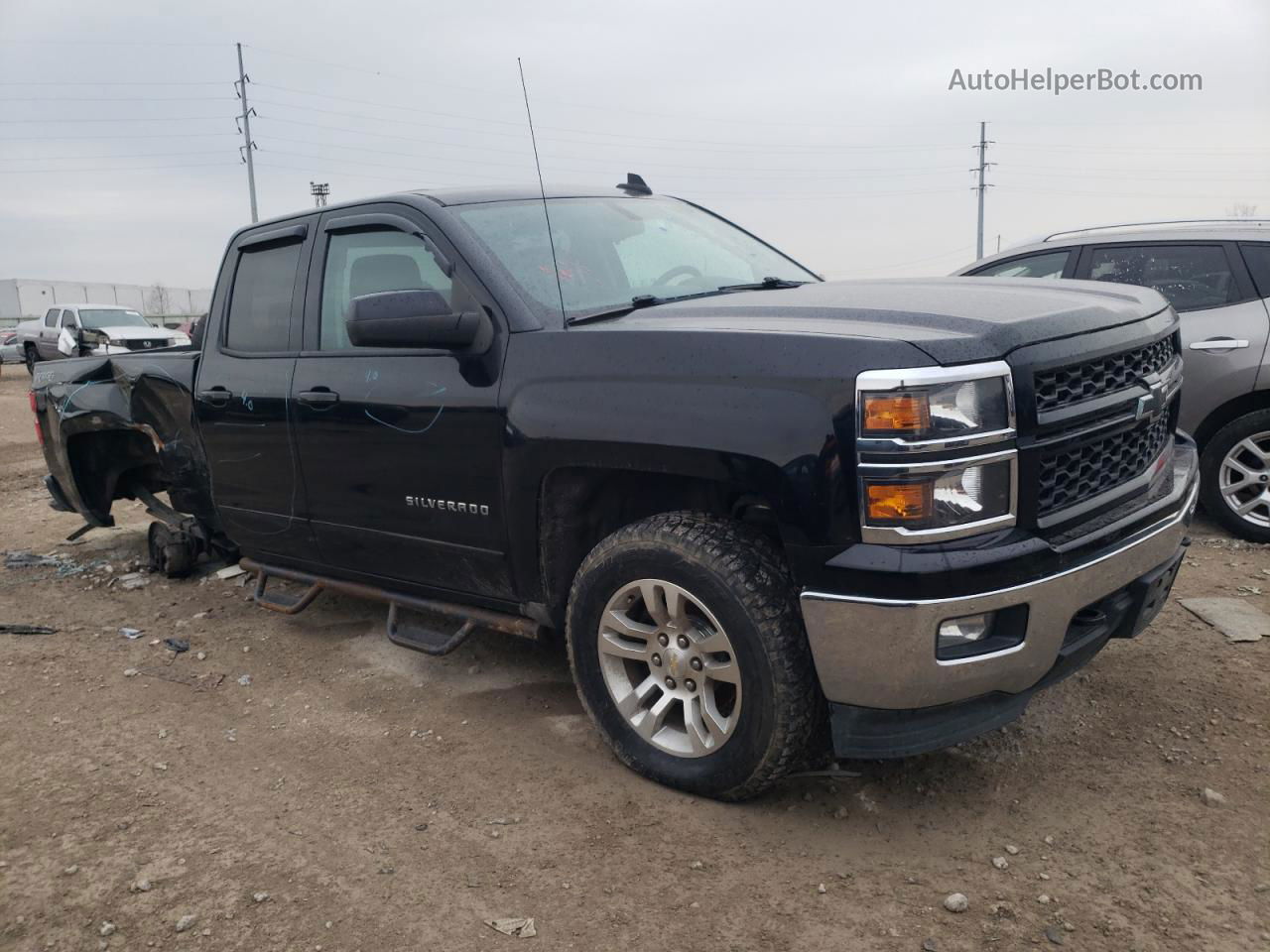 2015 Chevrolet Silverado K1500 Lt Black vin: 1GCVKREC0FZ367413