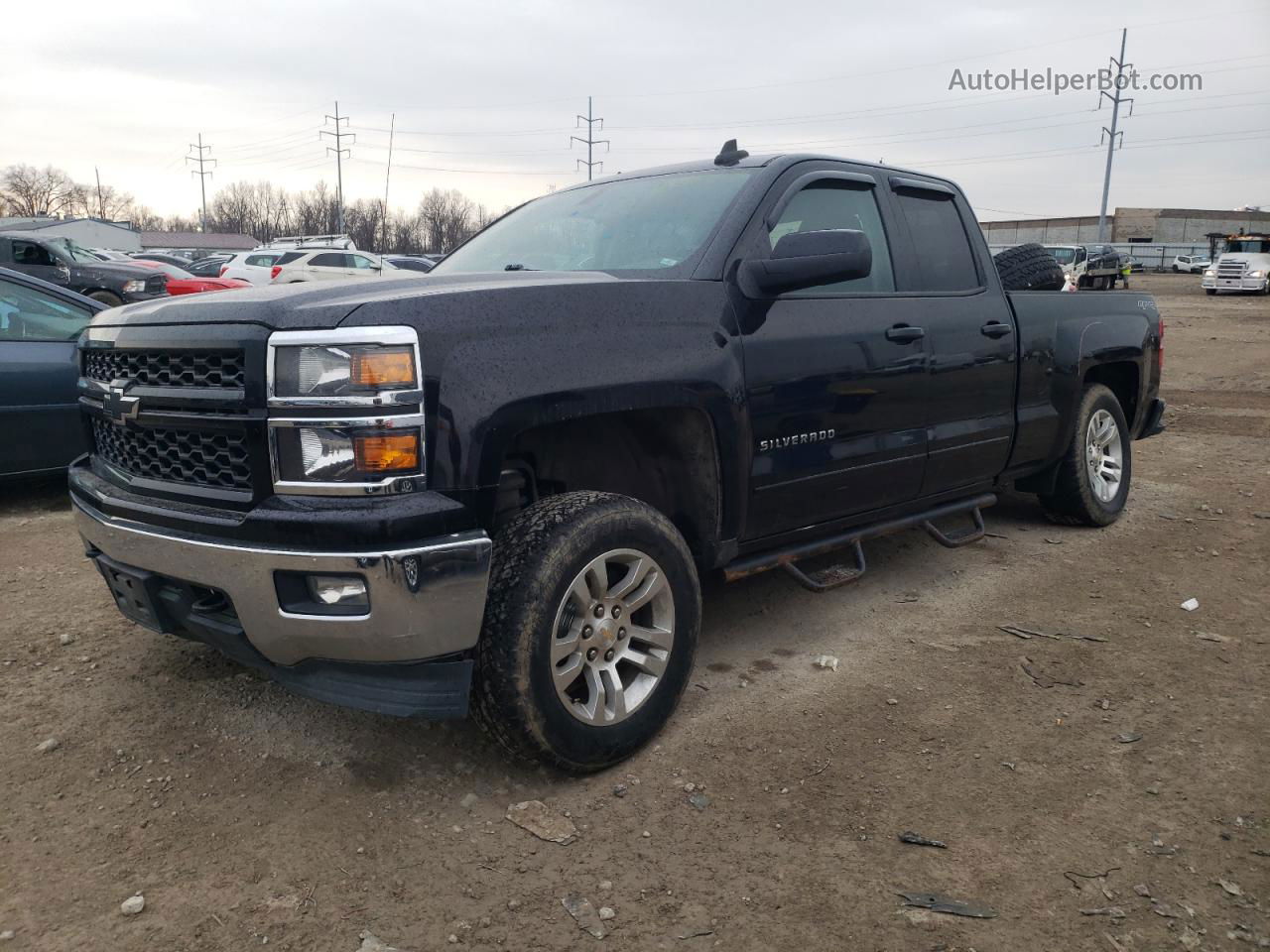 2015 Chevrolet Silverado K1500 Lt Black vin: 1GCVKREC0FZ367413