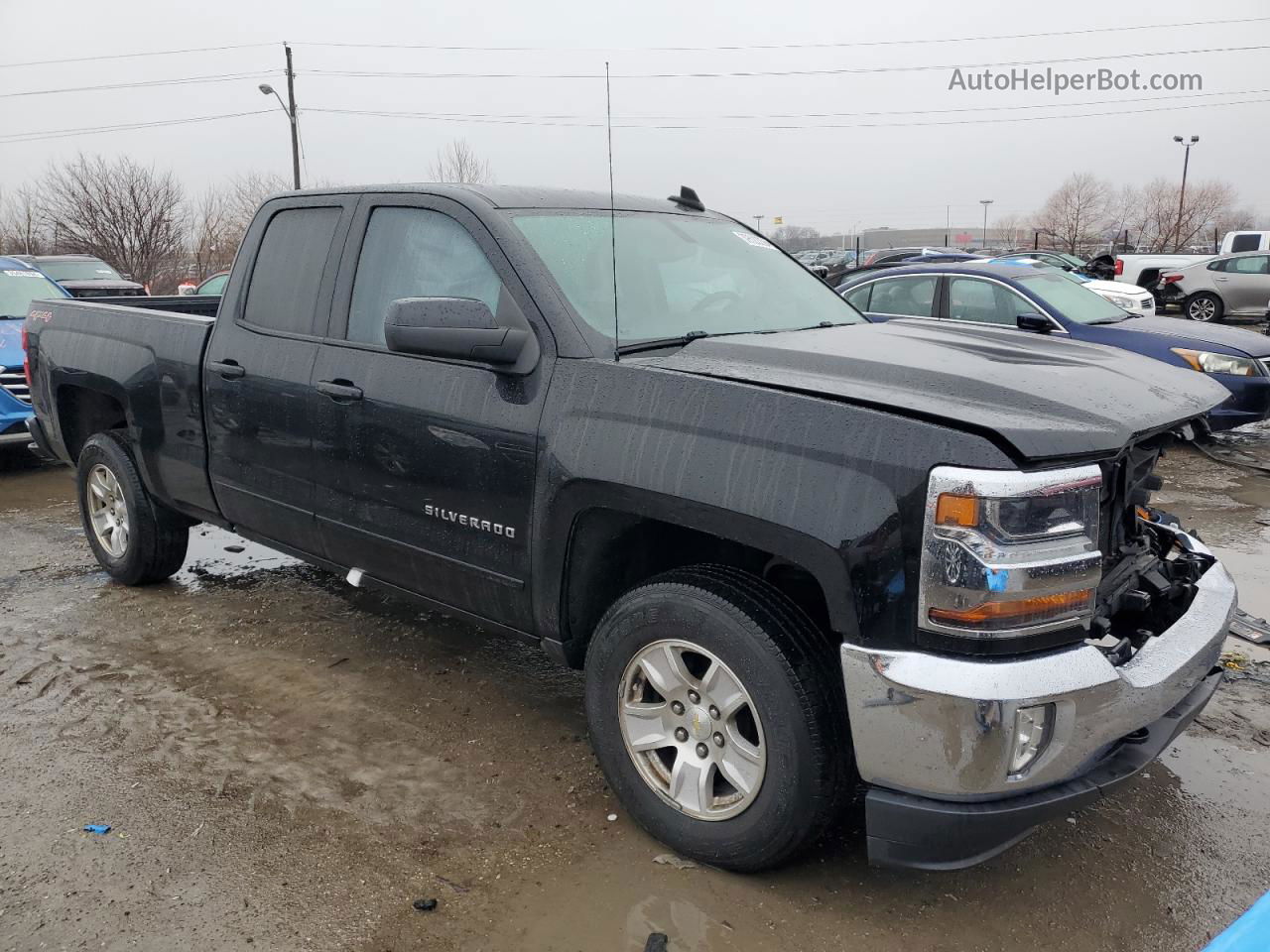 2016 Chevrolet Silverado K1500 Lt Black vin: 1GCVKREC0GZ105022