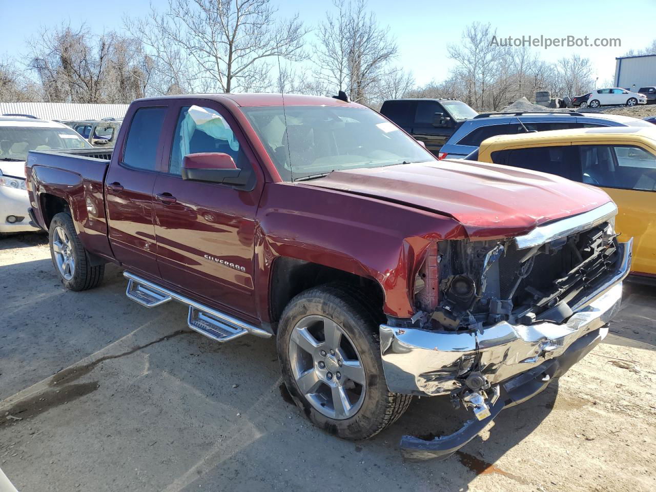 2016 Chevrolet Silverado K1500 Lt Maroon vin: 1GCVKREC0GZ408530