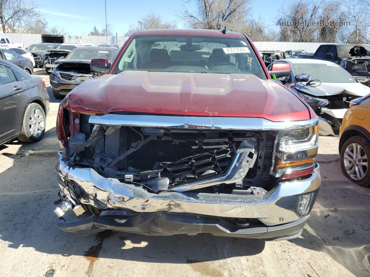 2016 Chevrolet Silverado K1500 Lt Maroon vin: 1GCVKREC0GZ408530