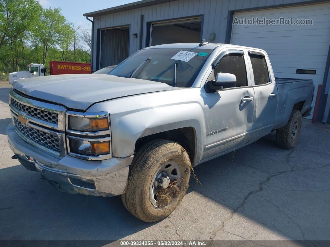 2015 Chevrolet Silverado 1500 1lt Silver vin: 1GCVKREC1FZ304045