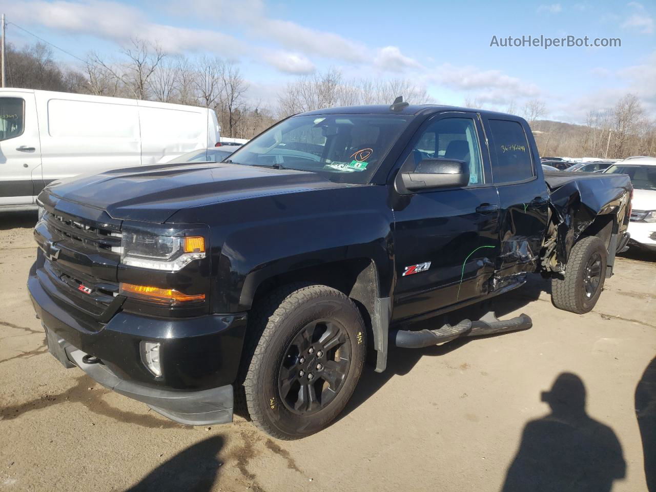 2016 Chevrolet Silverado K1500 Lt Black vin: 1GCVKREC1GZ247203