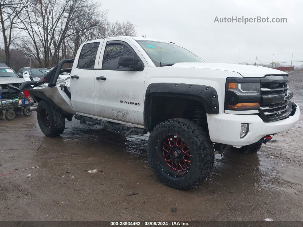 2018 Chevrolet Silverado 1500 2lt White vin: 1GCVKREC1JZ329827