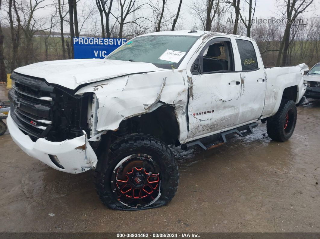 2018 Chevrolet Silverado 1500 2lt White vin: 1GCVKREC1JZ329827