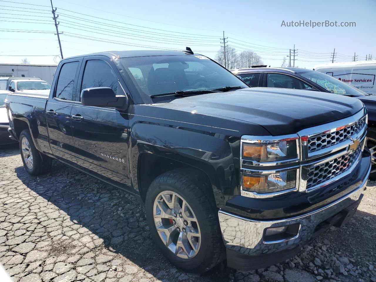 2015 Chevrolet Silverado K1500 Lt Black vin: 1GCVKREC2FZ288566