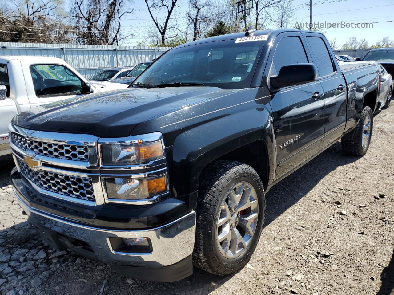 2015 Chevrolet Silverado K1500 Lt Black vin: 1GCVKREC2FZ288566