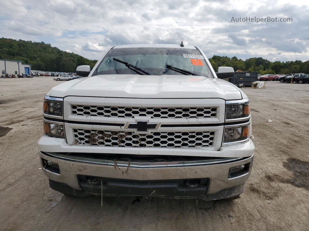 2015 Chevrolet Silverado K1500 Lt White vin: 1GCVKREC3FZ355871