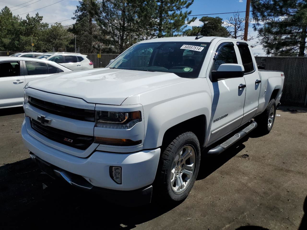 2016 Chevrolet Silverado K1500 Lt White vin: 1GCVKREC3GZ343043