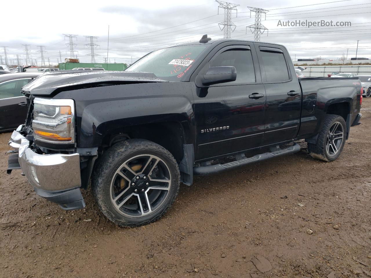 2016 Chevrolet Silverado K1500 Lt Черный vin: 1GCVKREC3GZ407016