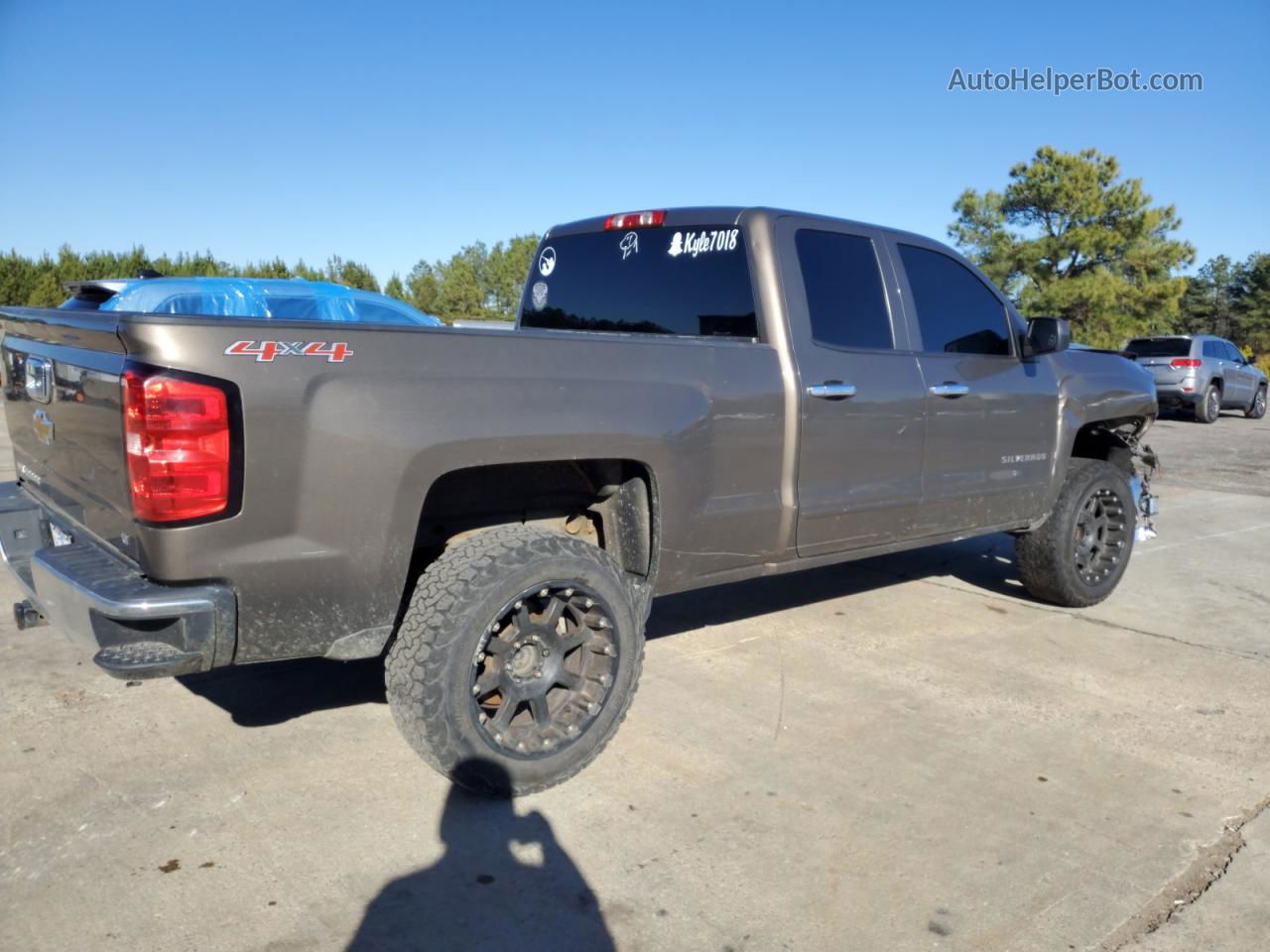 2015 Chevrolet Silverado K1500 Lt Brown vin: 1GCVKREC4FZ221239