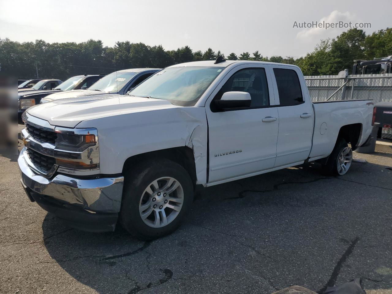 2016 Chevrolet Silverado K1500 Lt White vin: 1GCVKREC4GZ159472