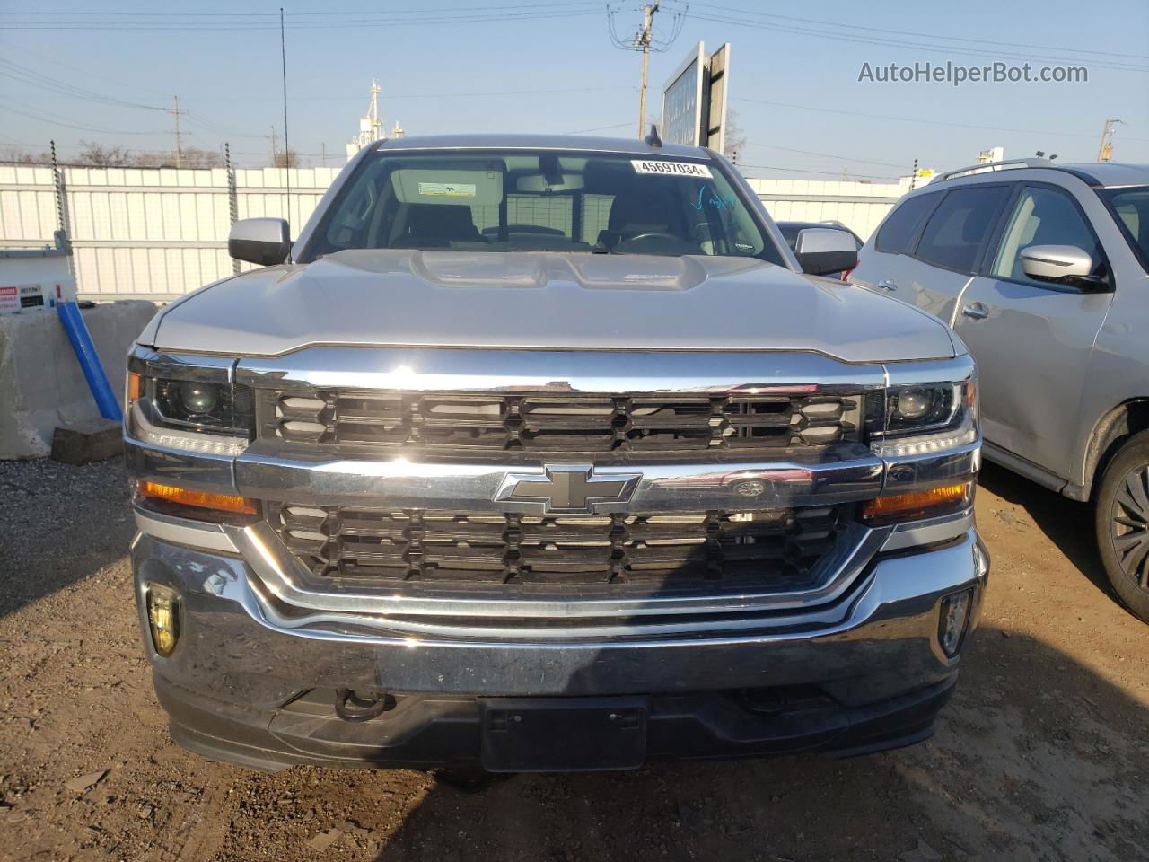 2016 Chevrolet Silverado K1500 Lt Silver vin: 1GCVKREC5GZ413268