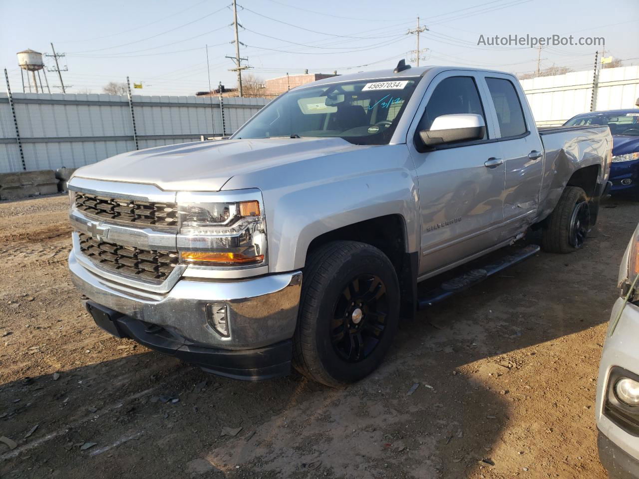 2016 Chevrolet Silverado K1500 Lt Серебряный vin: 1GCVKREC5GZ413268