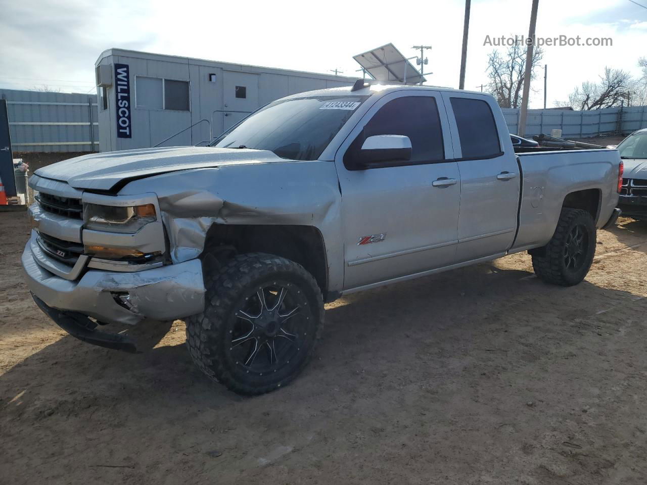 2016 Chevrolet Silverado K1500 Lt Silver vin: 1GCVKREC5GZ426134