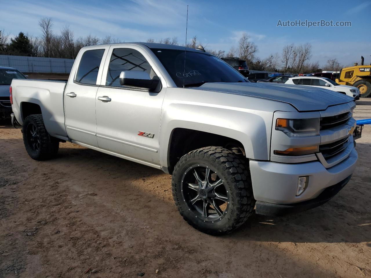 2016 Chevrolet Silverado K1500 Lt Silver vin: 1GCVKREC5GZ426134