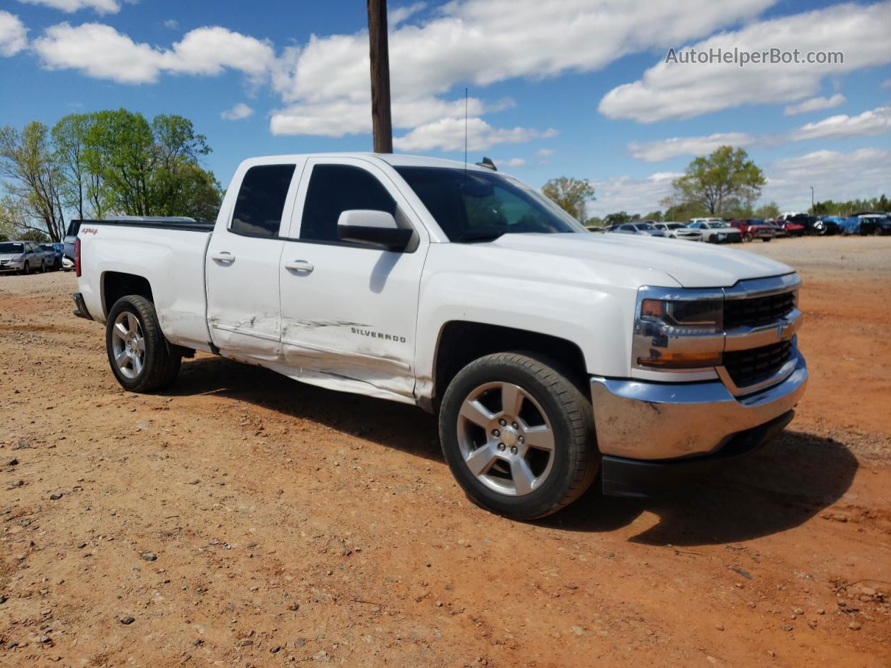 2016 Chevrolet Silverado K1500 Lt White vin: 1GCVKREC6GZ329640