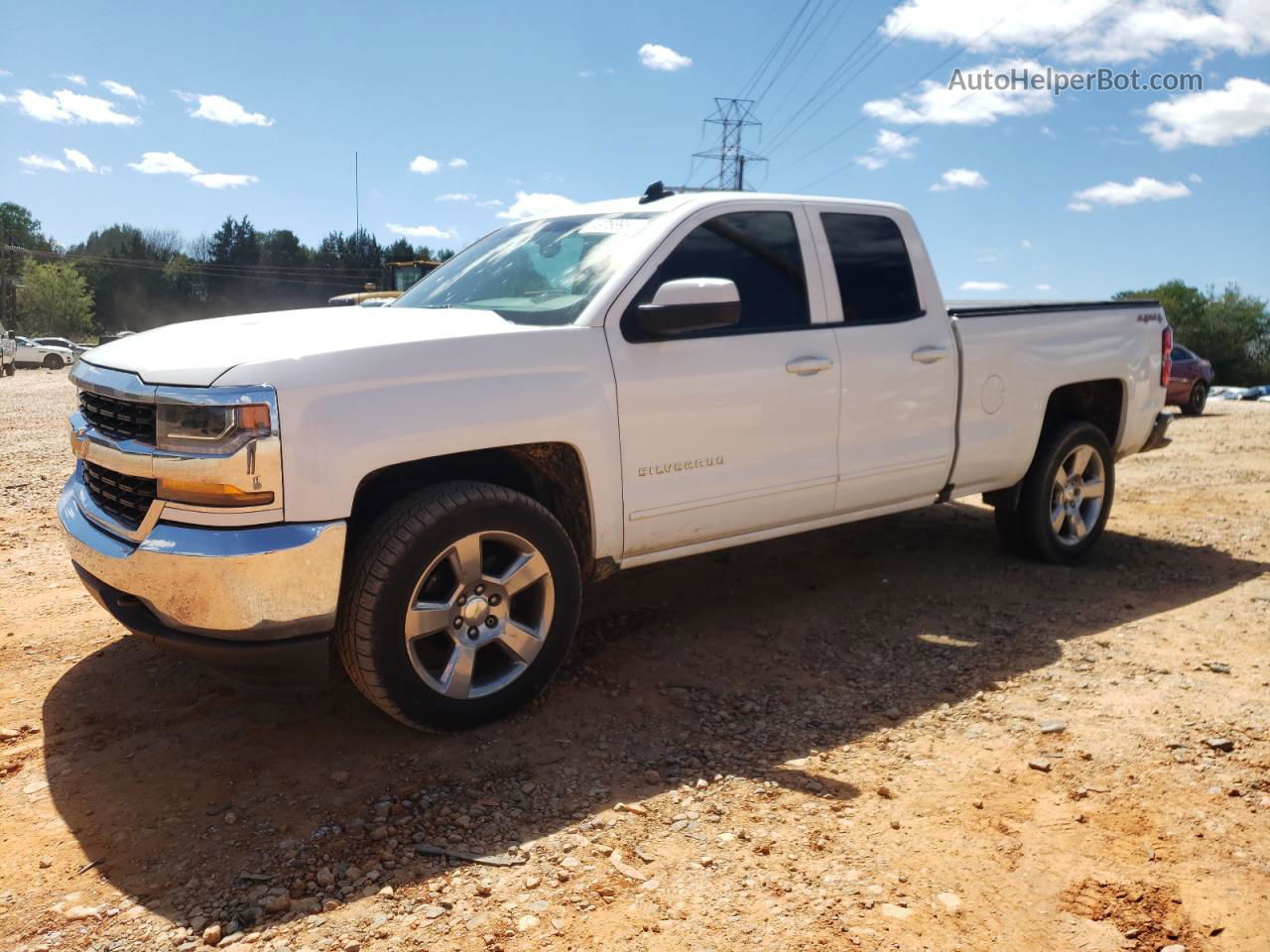 2016 Chevrolet Silverado K1500 Lt Белый vin: 1GCVKREC6GZ329640