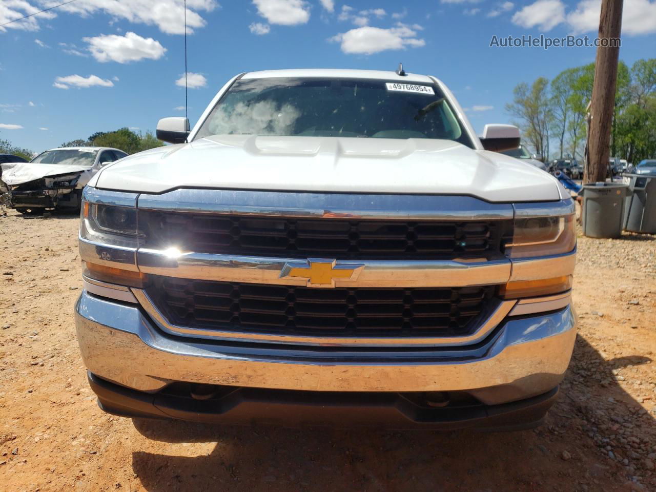 2016 Chevrolet Silverado K1500 Lt Белый vin: 1GCVKREC6GZ329640