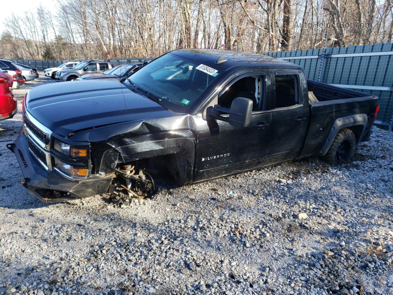 2015 Chevrolet Silverado K1500 Lt Black vin: 1GCVKREC7FZ157665