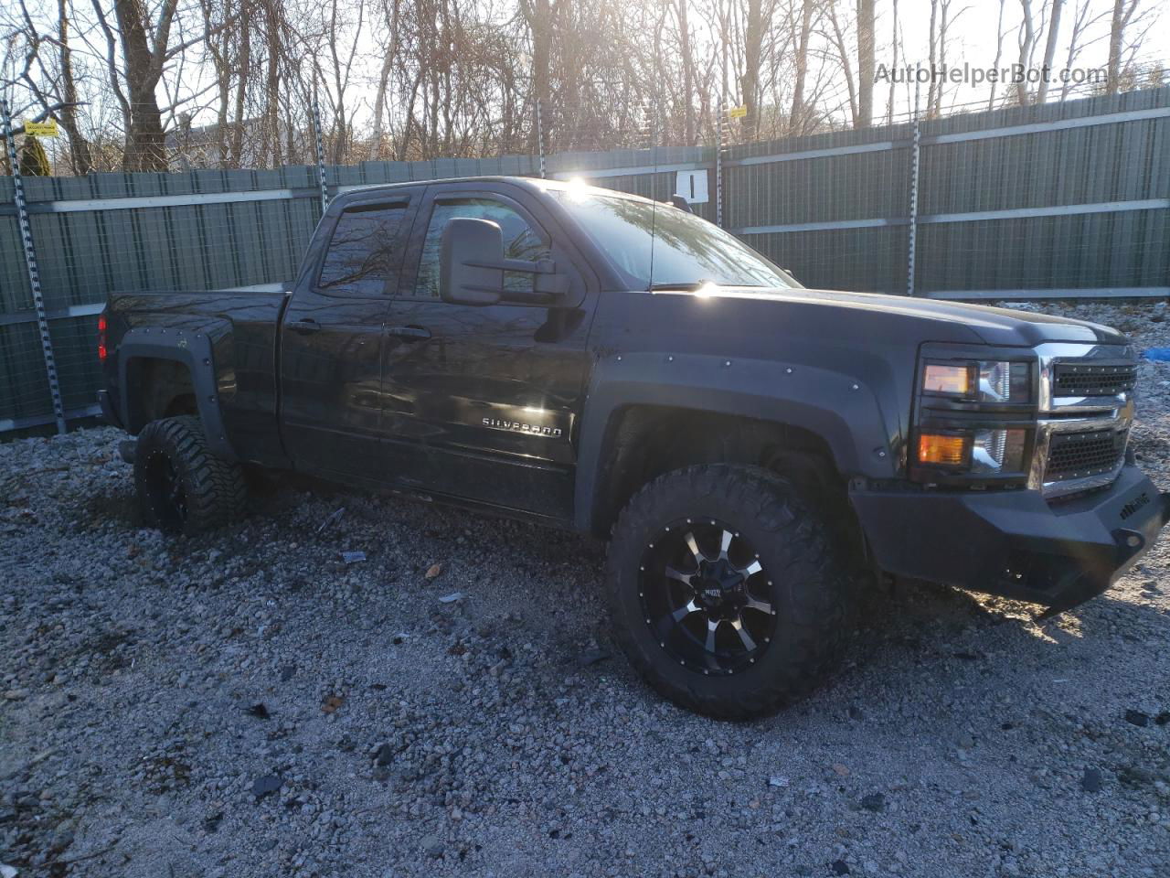 2015 Chevrolet Silverado K1500 Lt Black vin: 1GCVKREC7FZ157665