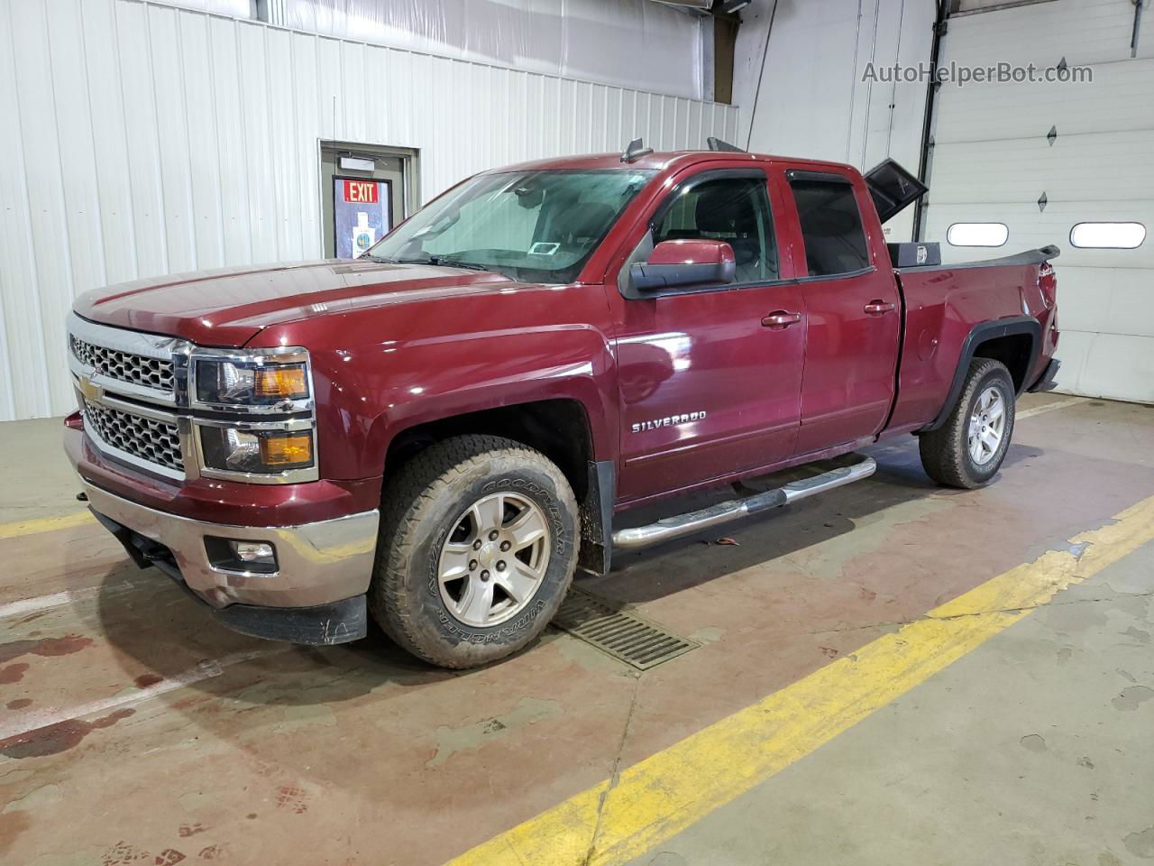 2015 Chevrolet Silverado K1500 Lt Burgundy vin: 1GCVKREC7FZ341438