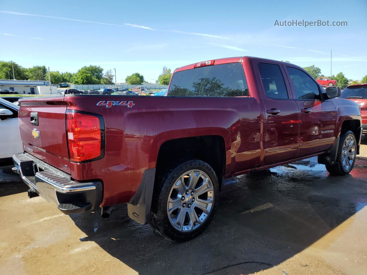 2016 Chevrolet Silverado K1500 Lt Burgundy vin: 1GCVKREC7GZ390382