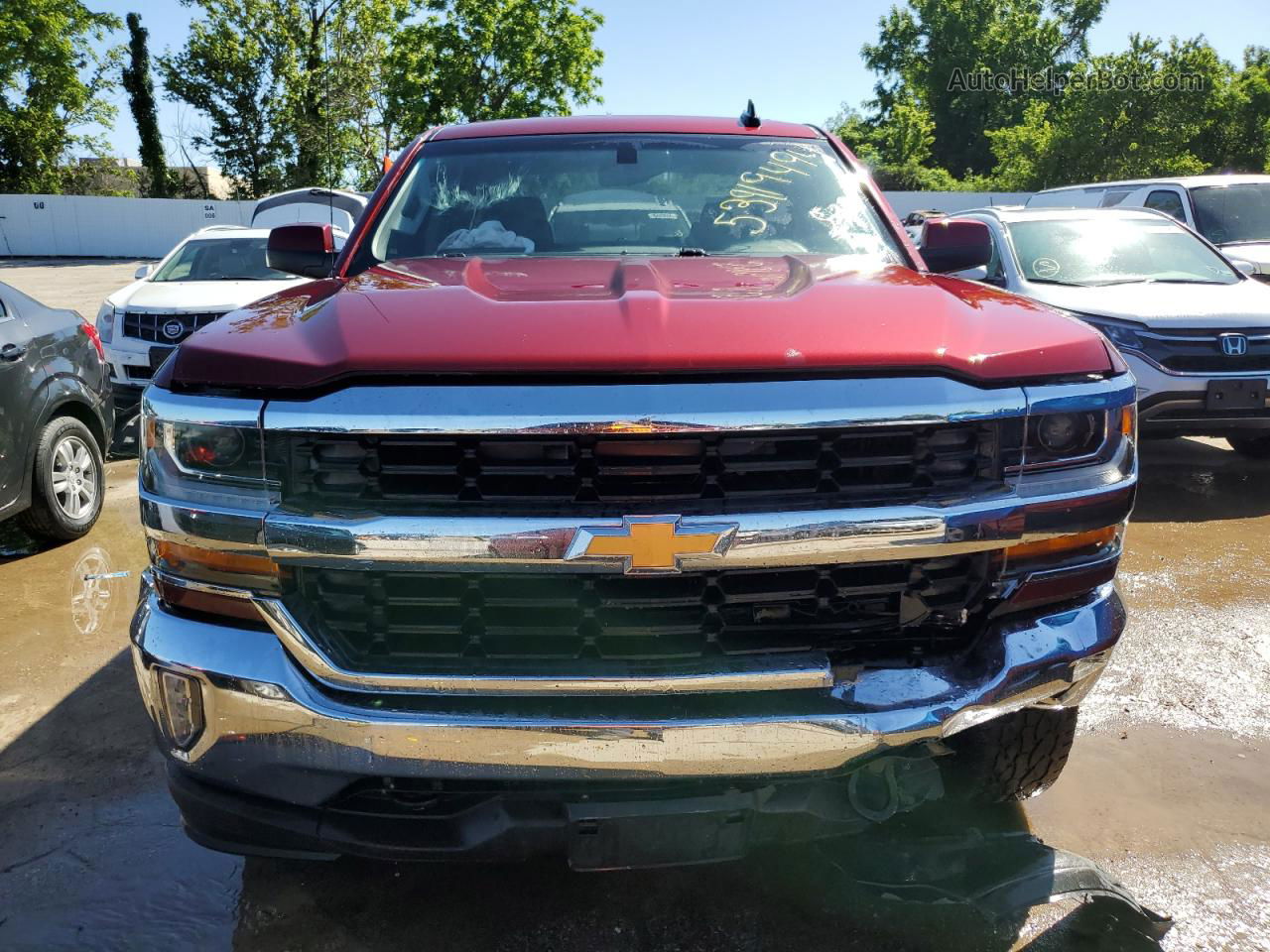 2016 Chevrolet Silverado K1500 Lt Burgundy vin: 1GCVKREC7GZ390382