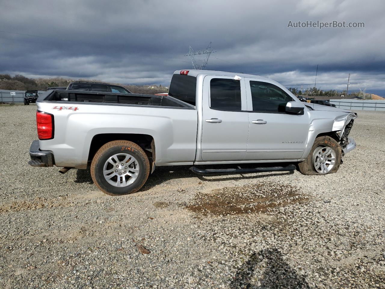 2015 Chevrolet Silverado K1500 Lt Silver vin: 1GCVKREC8FZ187838