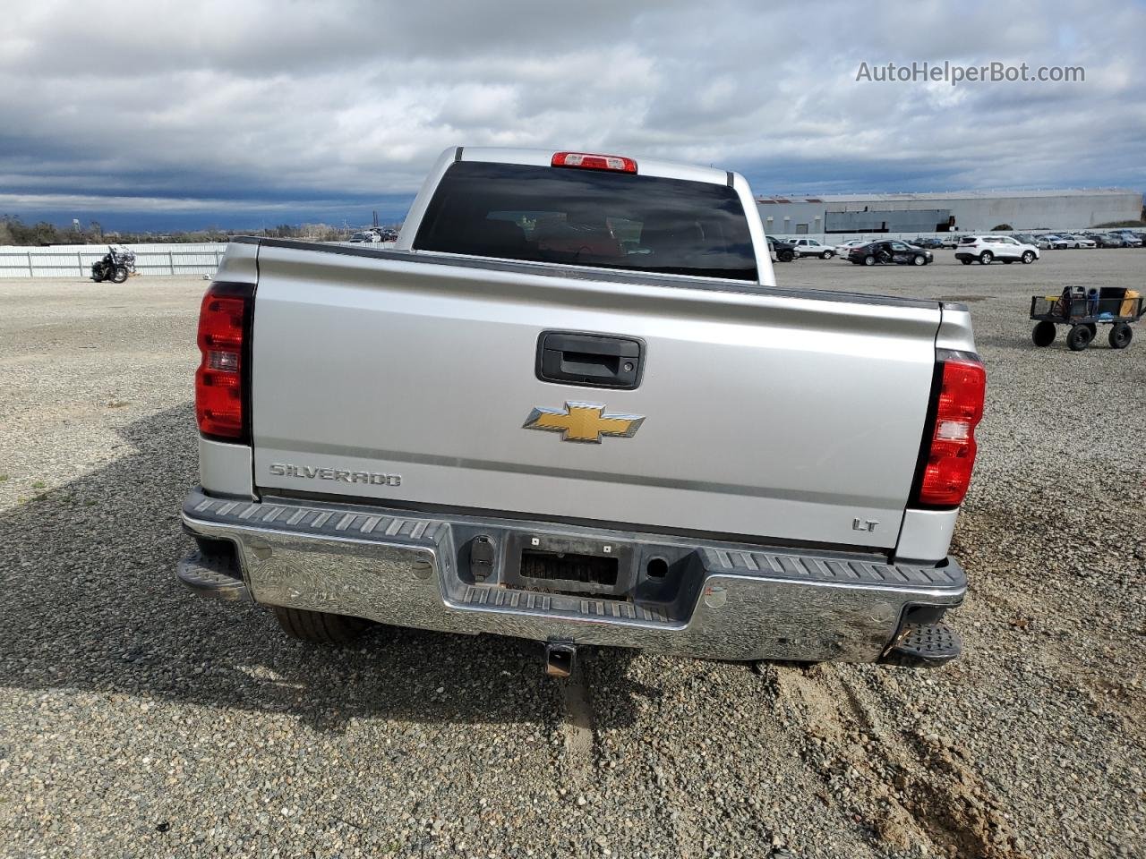 2015 Chevrolet Silverado K1500 Lt Silver vin: 1GCVKREC8FZ187838